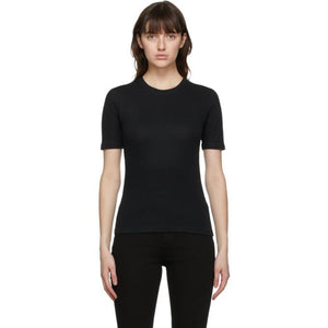 rag and bone Black The Rib Slim T-Shirt