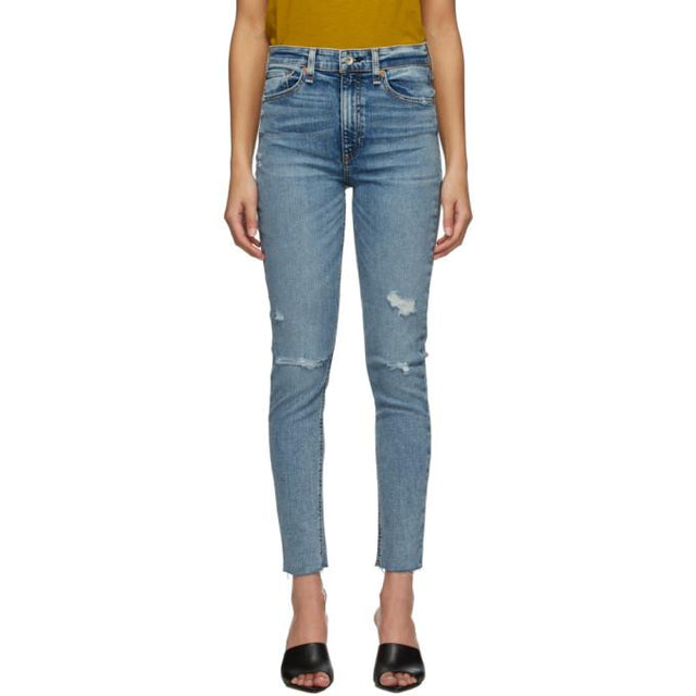rag and bone Blue Nina Ankle Jeans