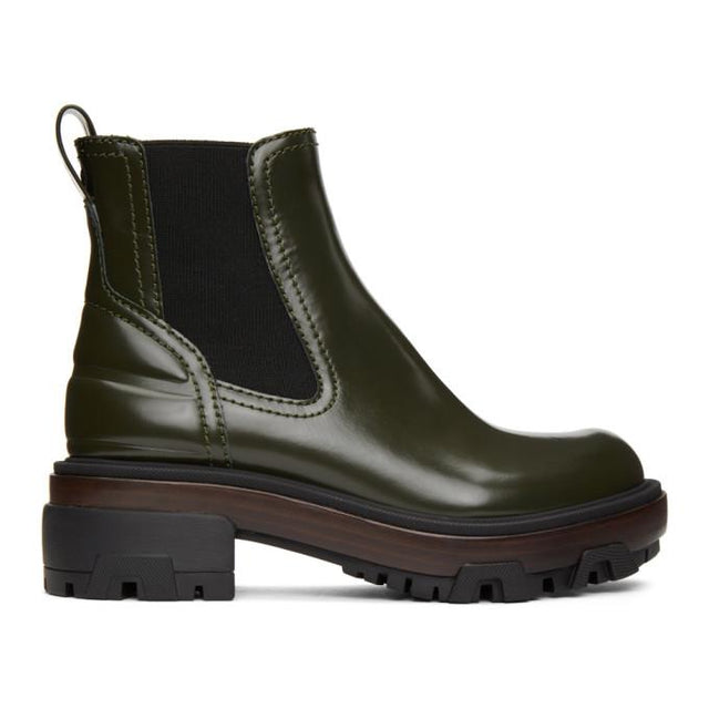 rag and bone Green Leather Shaye Boots