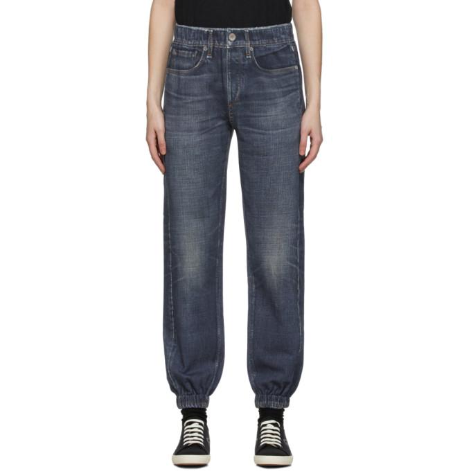 rag and bone Indigo French Terry Miramar Jeans