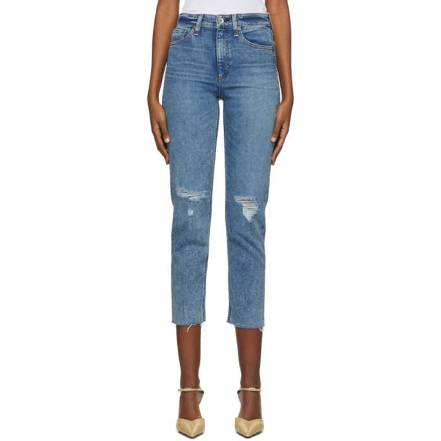 rag and bone Indigo Nina Cigarette Jeans