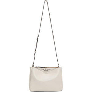 rag and bone Off-White Patent Passenger Shoulder Bag