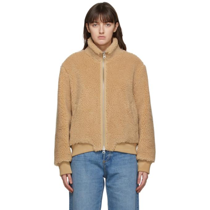 rag and bone Tan Sherpa Jude Jacket
