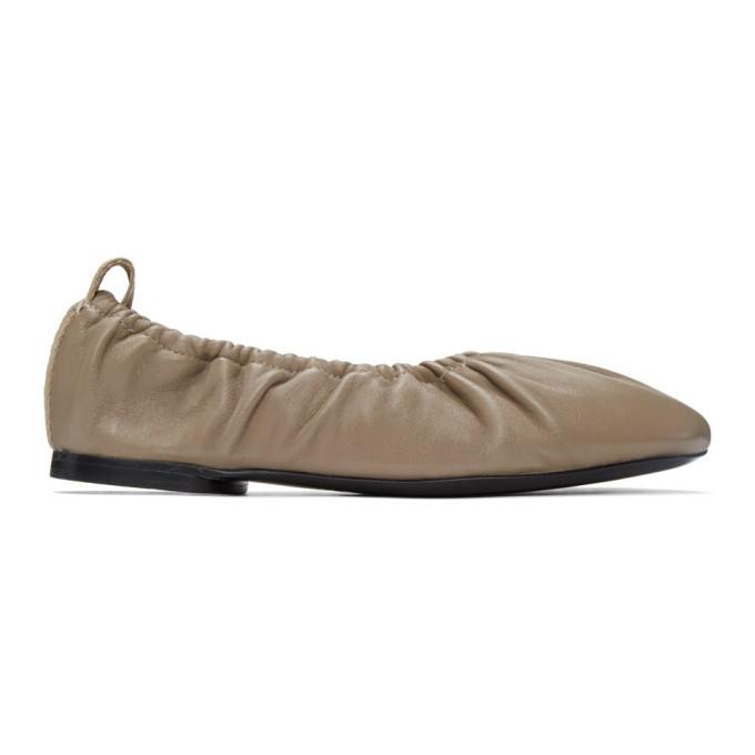rag and bone Taupe Elly Ballerina Flats
