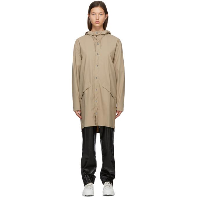 RAINS Beige Taffeta Rain Coat