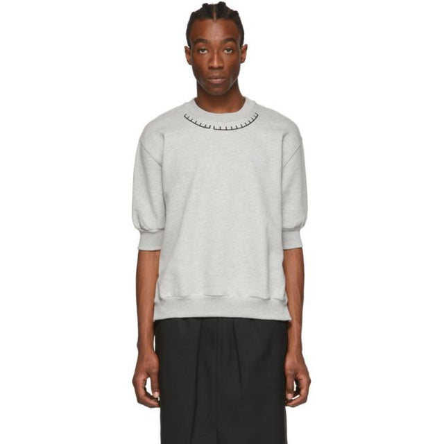 Random Identities Grey Short Sleeve Sweatshirt