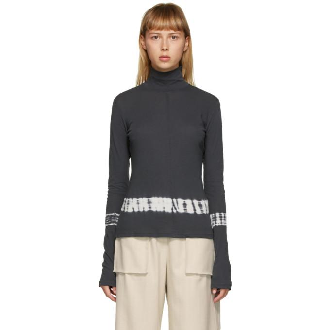 Raquel Allegra Grey Tie-Dye Turtleneck