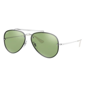 Ray-Ban Blaze Aviator Silver, Green Lenses - RB3584N-BlackSkinny