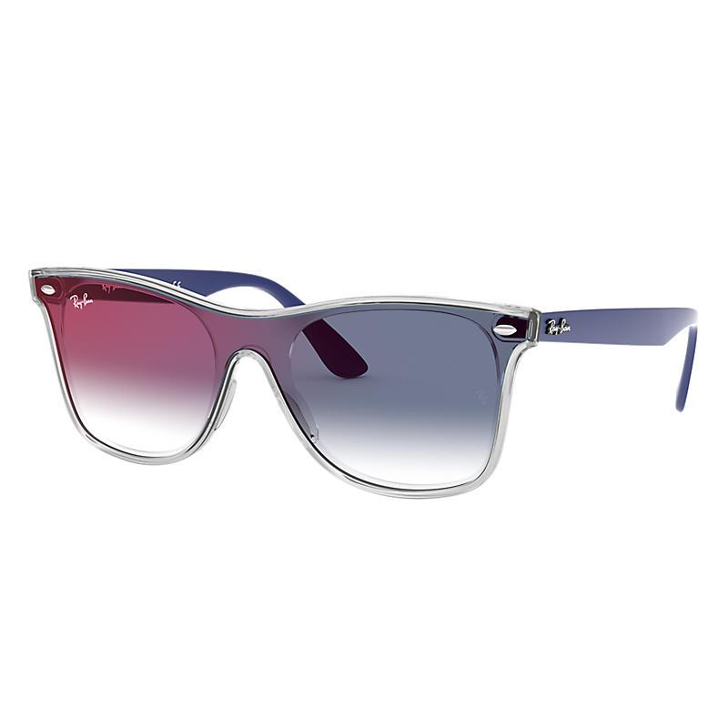 Ray-Ban Blaze Wayfarer Blue, Blue Lenses - RB4440N-BlackSkinny
