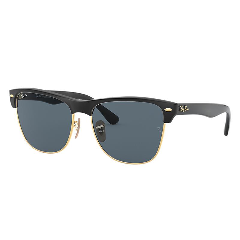 Ray-Ban Clubmaster Oversized @collection Black, Blue Lenses - RB4175-BlackSkinny