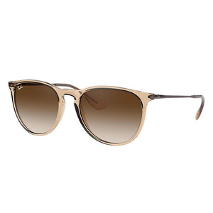 Ray Ban Erika Color Mix Low Bridge Fit Shiny Brown Brown Lenses