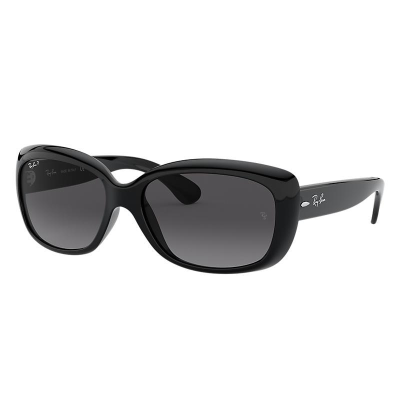 Ray-Ban Jackie Ohh Black, Polarized Gray Lenses - RB4101-BlackSkinny