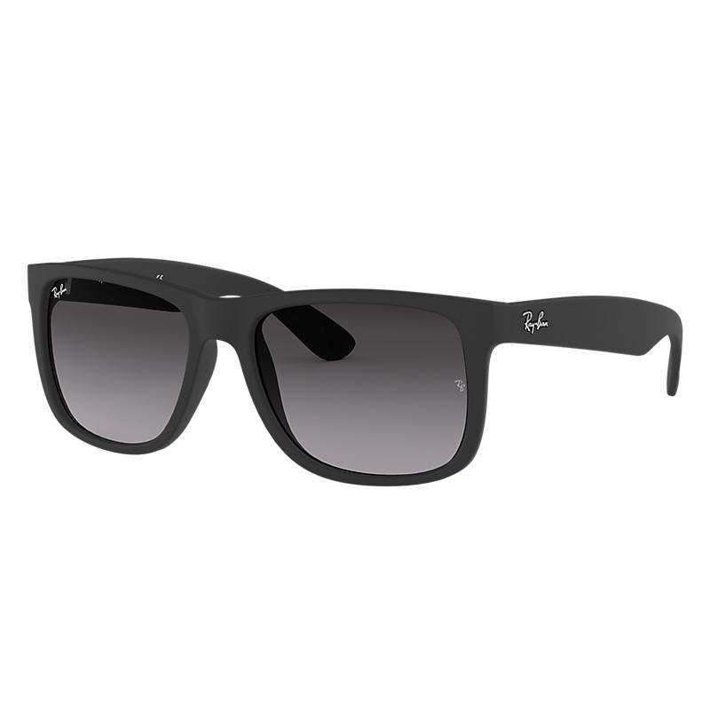 Ray-Ban Justin Classic Low Bridge Fit Black, Gray Lenses - RB4165F-BlackSkinny
