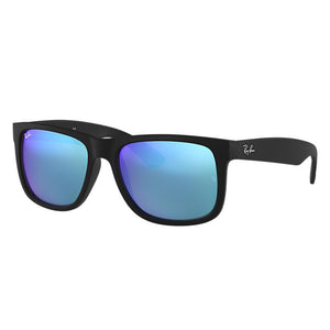 Ray-Ban Justin Color Mix Low Bridge Fit Black, Blue Lenses - RB4165F-BlackSkinny