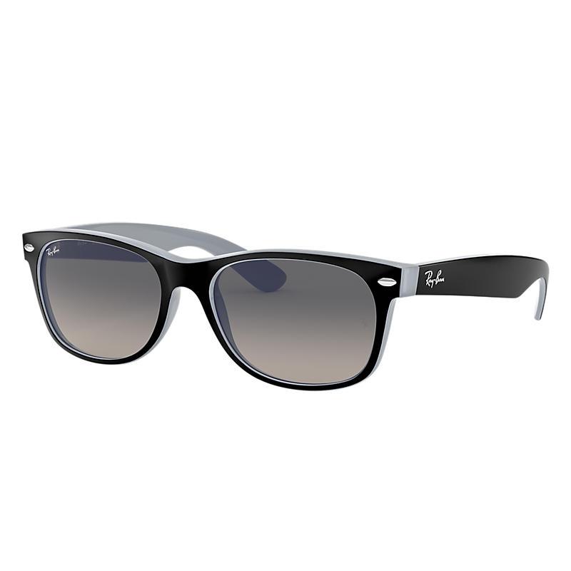 Ray-Ban New Wayfarer Color Mix Black, Gray Lenses - RB2132-BlackSkinny