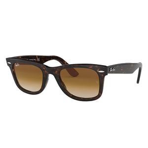 Ray-Ban Original Wayfarer Classic Low Bridge Fit Tortoise, Brown Lenses - RB2140F-BlackSkinny