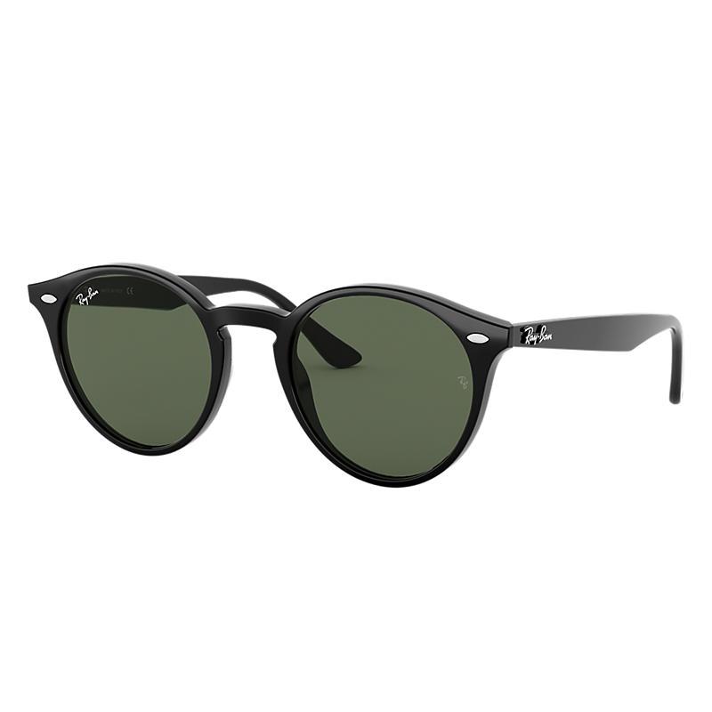 Ray-Ban Rb2180 Low Bridge Fit Black, Green Lenses - RB2180F-BlackSkinny