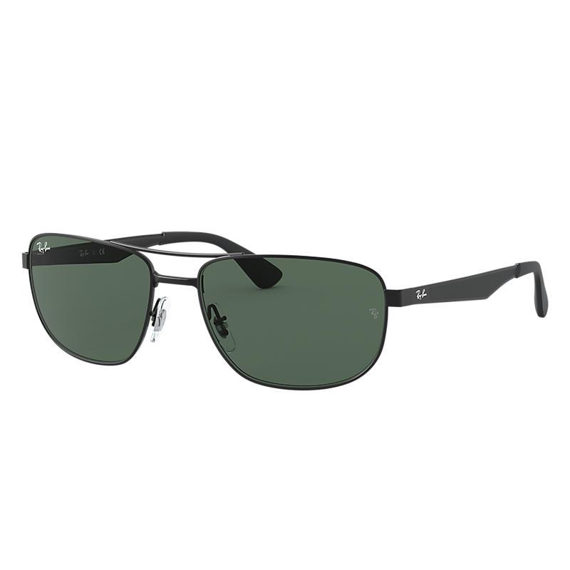 Ray-Ban Rb3528 Black, Green Lenses - RB3528-BlackSkinny