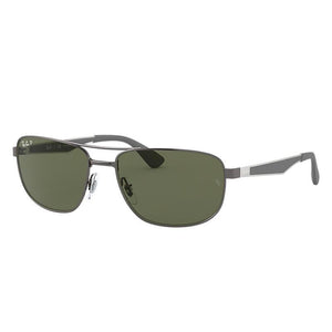 Ray-Ban Rb3528 Gunmetal, Polarized Green Lenses - RB3528-BlackSkinny