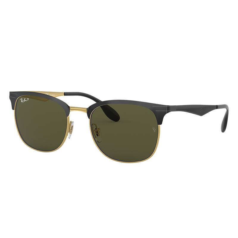 Ray-Ban Rb3538 Black, Polarized Green Lenses - RB3538-BlackSkinny