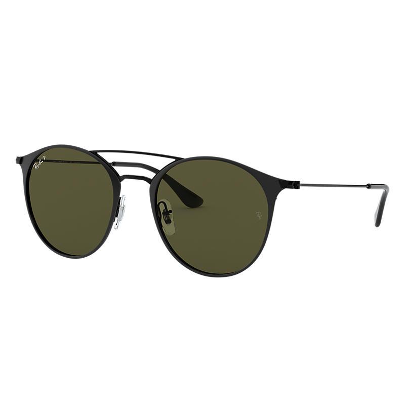 Ray-Ban Rb3546 Black, Polarized Green Lenses - RB3546-BlackSkinny