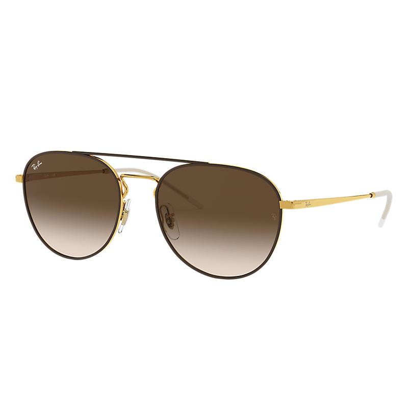 Ray-Ban Rb3589 Gold, Brown Lenses - RB3589-BlackSkinny