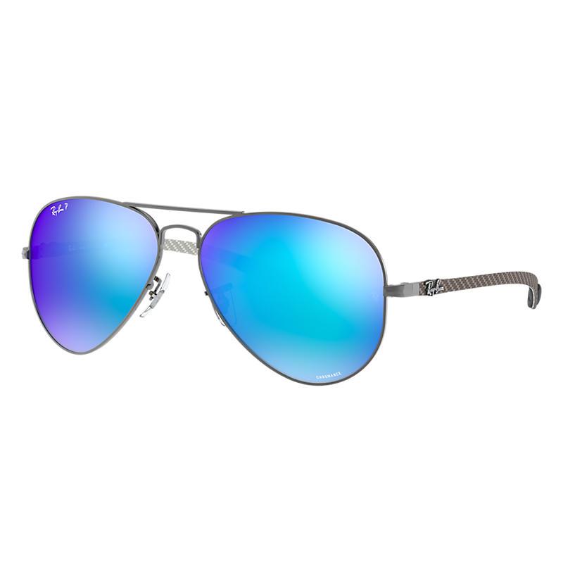 Ray-Ban Rb8317 Chromance Gunmetal, Polarized Blue Lenses - RB8317CH-BlackSkinny