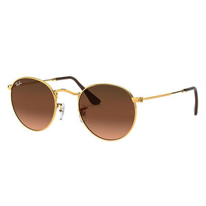 Ray-Ban Round Metal Bronze-Copper, Pink Lenses - RB3447-BlackSkinny