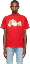 Palm Angels Red Bear T-Shirt - T-shirt d'ours rouge de Palm Angels - 팜 천사 붉은 곰 티셔츠