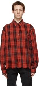 John Elliott Red Check Hemi Oversized Shirt – BlackSkinny