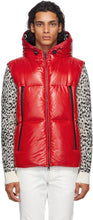 Moncler Red Down Quilted Vest - Moncler Red Down Down Down Gilet Quilté - 몬 클로 르 레드 아래로 퀼트 조끼