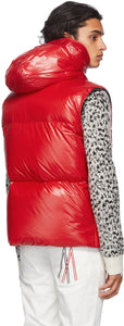 Moncler Red Down Quilted Vest