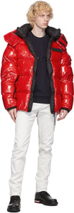 Moncler Grenoble Red Down Verrand Puffer Jacket