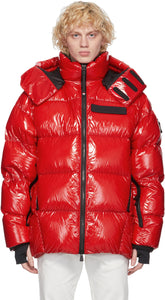 Moncler Grenoble Red Down Verrand Puffer Jacket - Moncler Grenoble Red Down Verrand Puffer Veste - Moncler Grenoble Red 다운 Verrand Puffer Jacket.