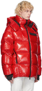 Moncler Grenoble Red Down Verrand Puffer Jacket
