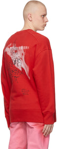 Givenchy Red Oversized Scorpion 4G Sweatshirt