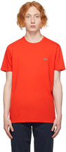Lacoste Red Regular Fit T-Shirt - T-shirt Coupe régulière Lacoste Rouge - LaCoste 빨간색 정규 맞춤 티셔츠