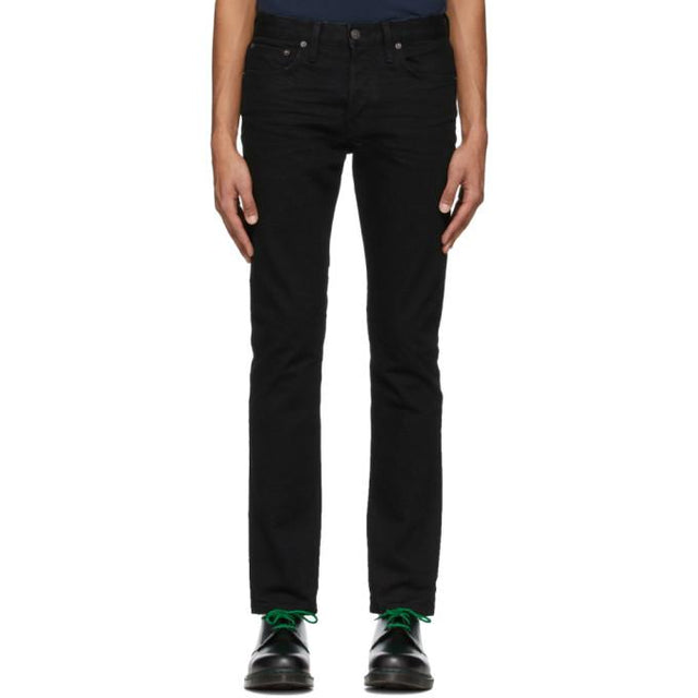Re/Done Black Slim-Fit Jeans