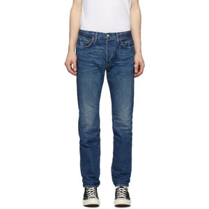 Re/Done Blue Straight Fit Jeans