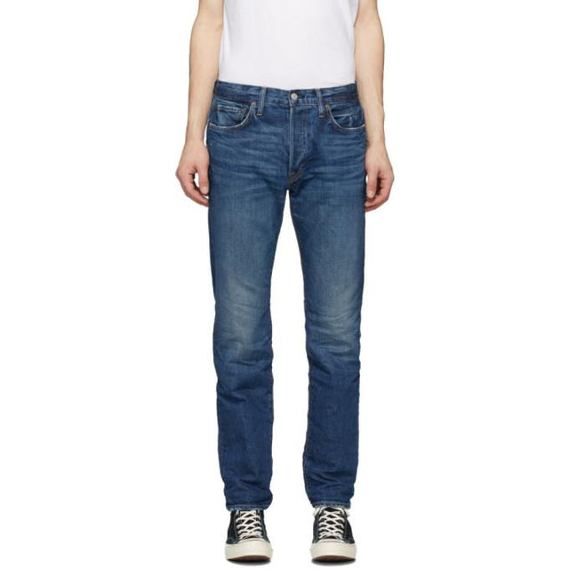 Re/Done Blue Straight Fit Jeans