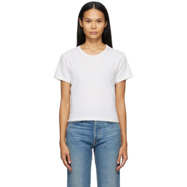 Re/Done White Hanes Edition 1950s Boxy T-Shirt