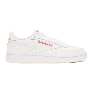 Reebok Classics White and Red Club C 85 Sneakers