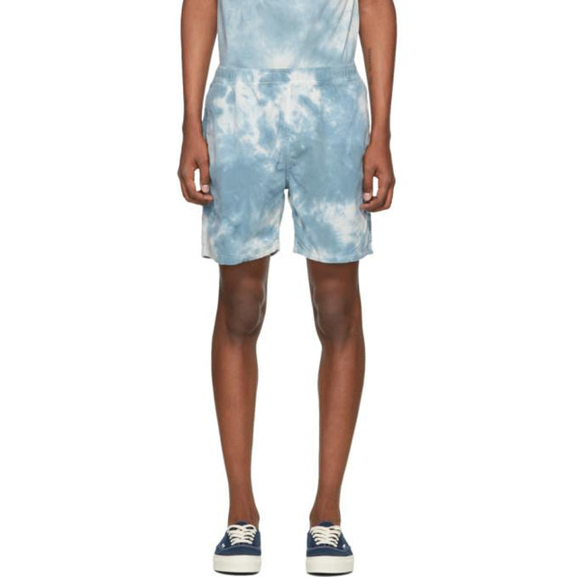 Remi Relief Green Flannel Tie-Dye Easy Shorts