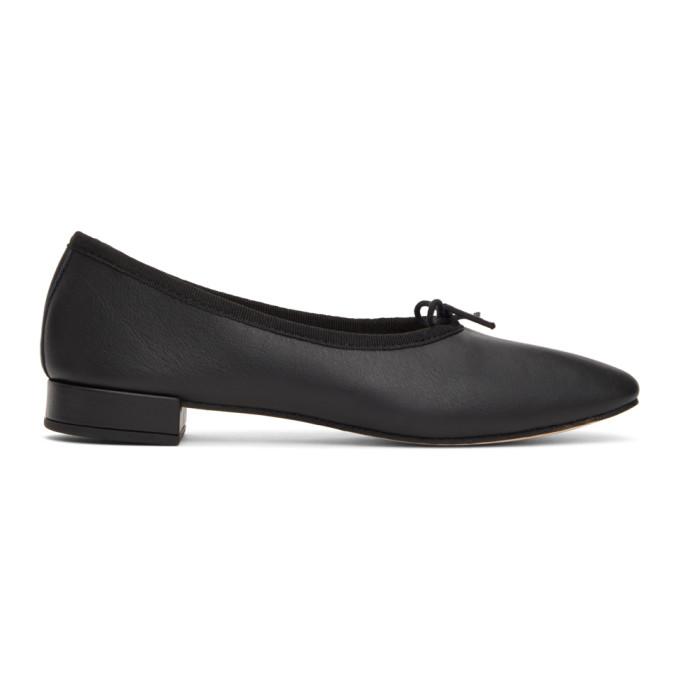 Repetto Black Danse Heeled Ballerina Flats