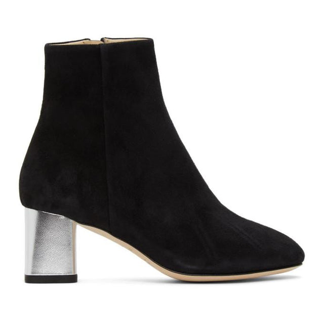 Repetto Black Melo Suede Ankle Boots