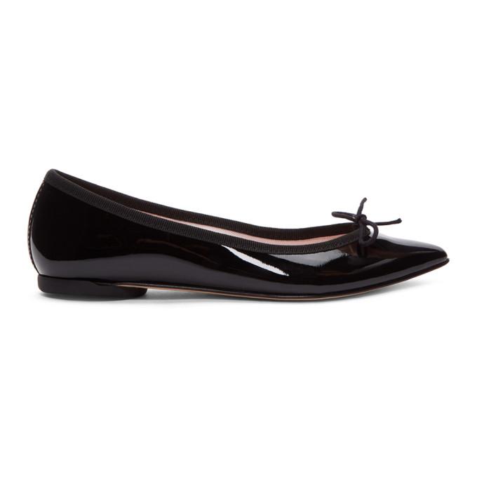 Repetto Black Patent Brigitte Ballerina Flats