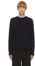 Giorgio Armani Reversible Navy Cashmere Sweater - Pull réversible de cacheme bleu marine de Giorgio Armani - Giorgio Armani 가역 해군 캐시미어 스웨터