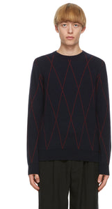 Giorgio Armani Reversible Navy Cashmere Sweater - Pull réversible de cacheme bleu marine de Giorgio Armani - Giorgio Armani 가역 해군 캐시미어 스웨터