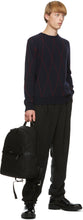 Giorgio Armani Reversible Navy Cashmere Sweater