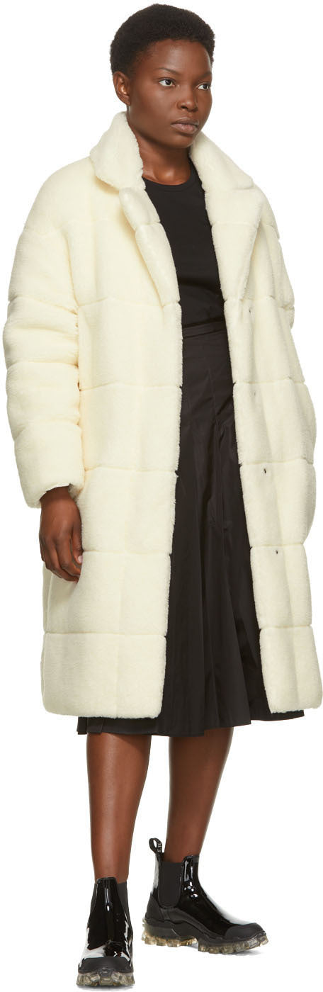 Moncler off white sherpa Clearance